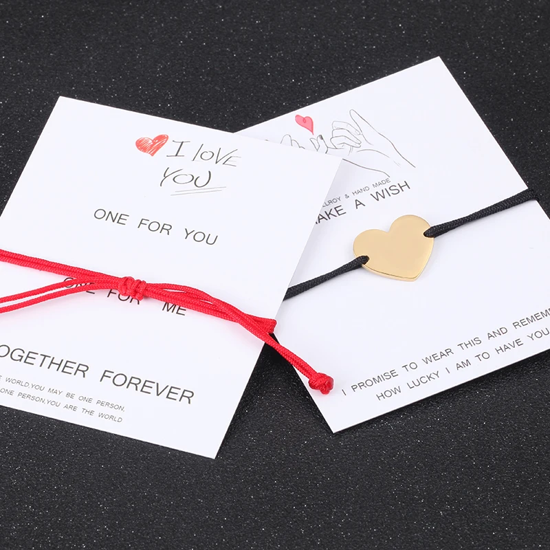 Pulseras de distancia personalizadas para parejas