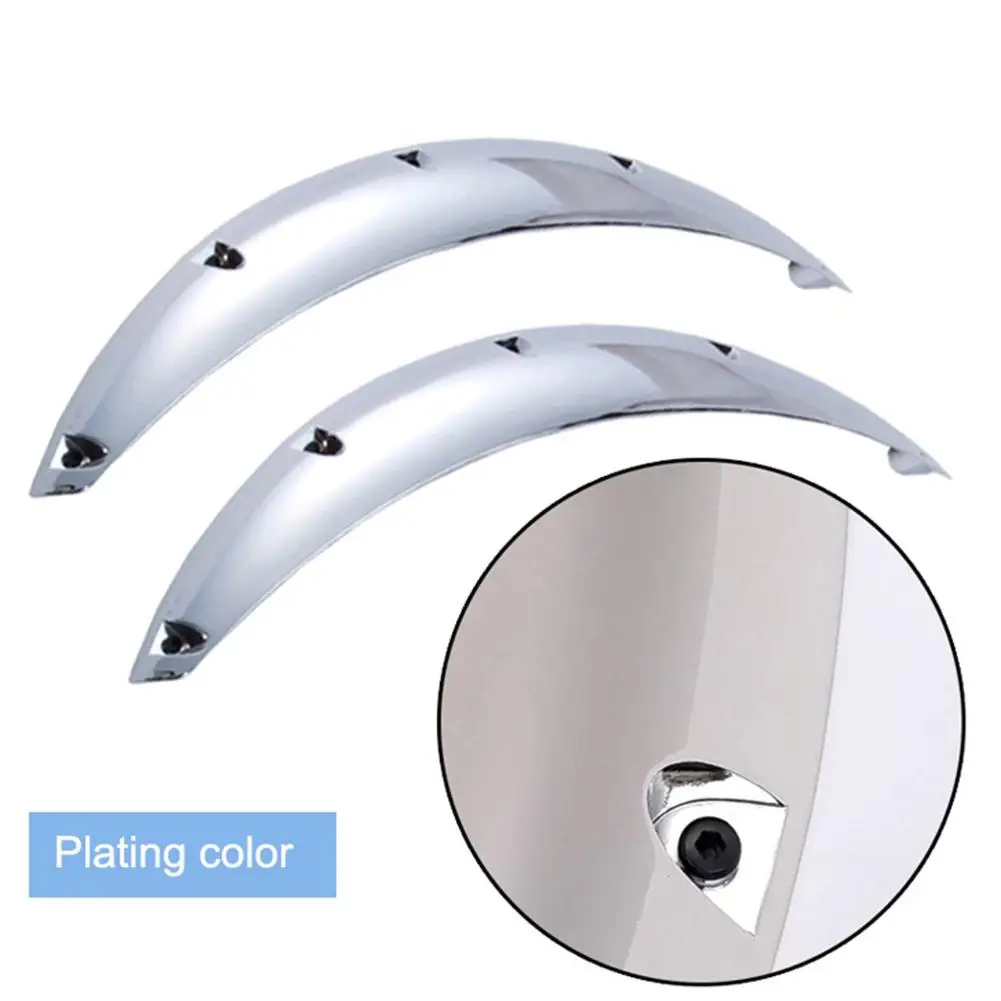 2 шт. Универсальные Автомобильные Брызговики ABS Брызговики Арка колеса брови губы для автомобиля грузовик внедорожник - Цвет: 1