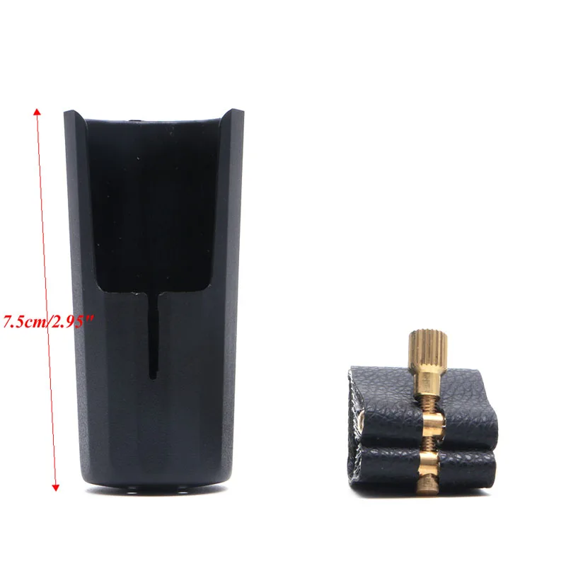 Artificial Leather E flat Clarinet Mouthpiece Ligature Clarinet Saxophones Cap Q6PB