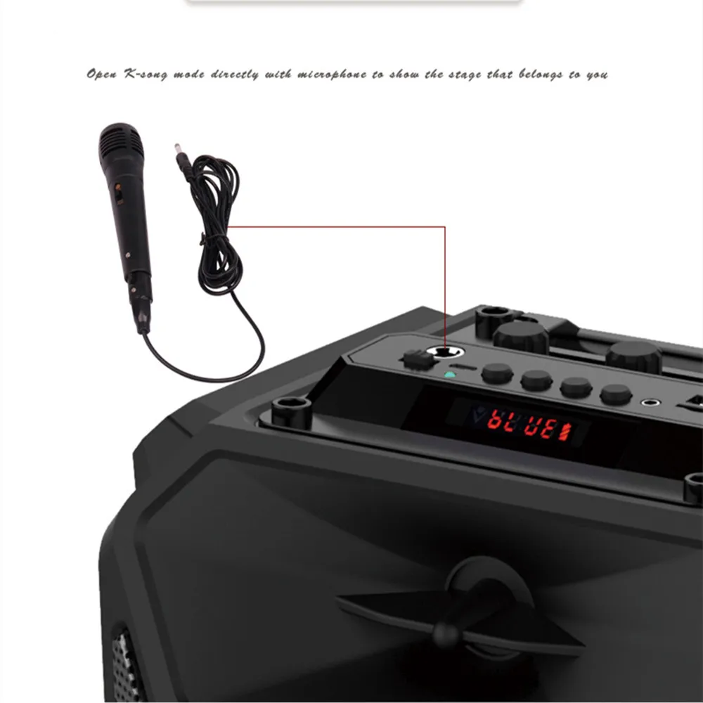 HYASIA 30 Вт ручной беспроводной bluetooth динамик наружная звуковая система бас