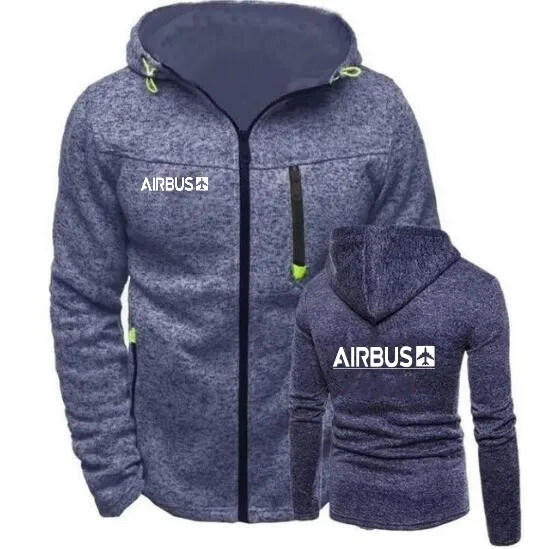 Зима, новая мода, дизайн Airbus, толстовка с капюшоном, мужской кардиган на молнии, толстовка с капюшоном, толстовки, повседневное пальто, топы