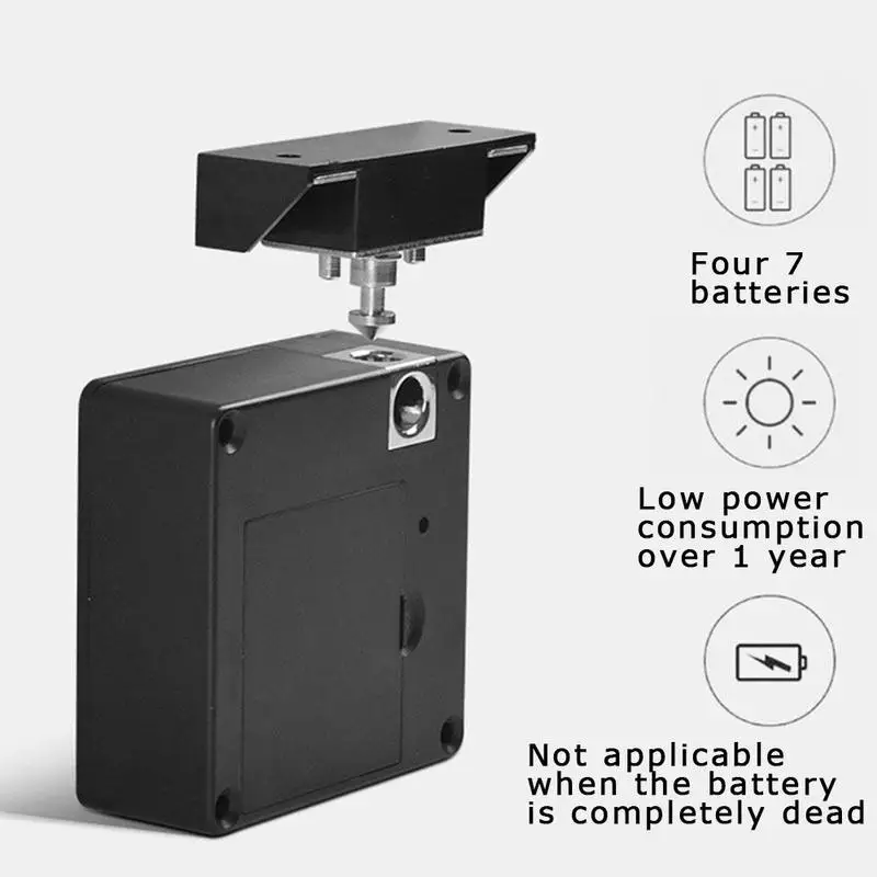 

No Punching Electronic Keyless Digital Door Lock Universal Invisible Locker Private Drawer Lock Wardrobe Cabinet Door Lock
