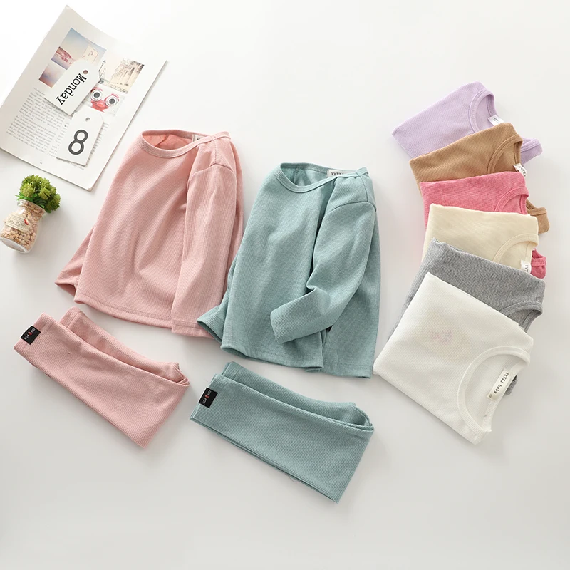 New Fashion Baby Girl pajamas For Kids Boys Children Clothes Autumn Winter Toddler Set Pink Soft Comfortable Long sleeve 7 Years (2)