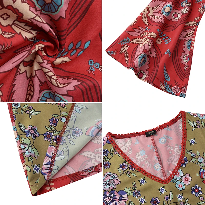 Vintage Printed Long Sleeve Maternity Dress 2019 VONDA Summer Sexy V Neck Casual Loose Bohemian Sundress Pregnancy Vestidos