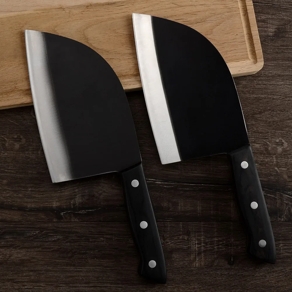 XYj Handmade Forged Chef Butcher Knife Sheath Chopping Sharpening Stone Kitchen Cooking Outdoor Survival Camping Hiking | Дом и сад