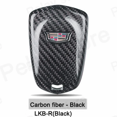 Автомобильные аксессуары для Cadillac ATS CT6 XT4 XT5 XTS CTS EXT SRX XLR SLS ESCALADE, чехол из углеродного волокна для автомобильного ключа с умным пультом дистанционного управления - Название цвета: LKB-R(Silver Black)