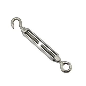 

Size M4 M5 M6 M8 M10 Stainless Steel 304 Hook And Eye TurnbucklesHigh Polishing Turnbuckle For Sail Shade Rigging Hardware Kit