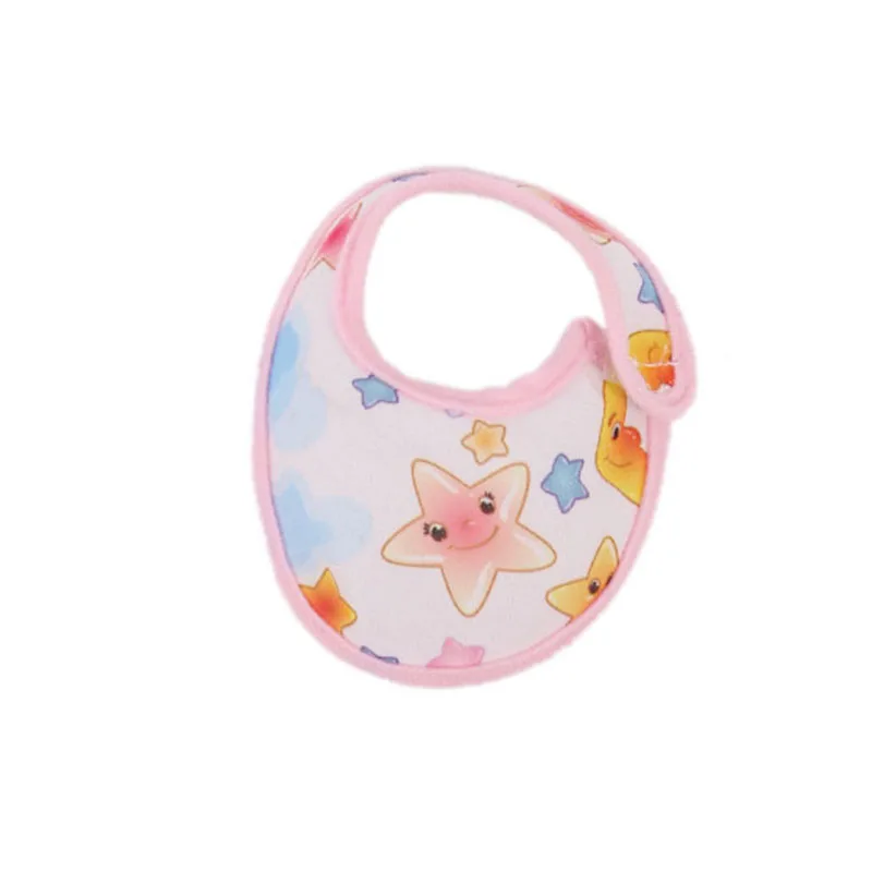 Doll Clothes Bibs Saliva Towel Polka Dot/Animal Print for 18 Inch American Doll 43cm Reborn Baby Accessories