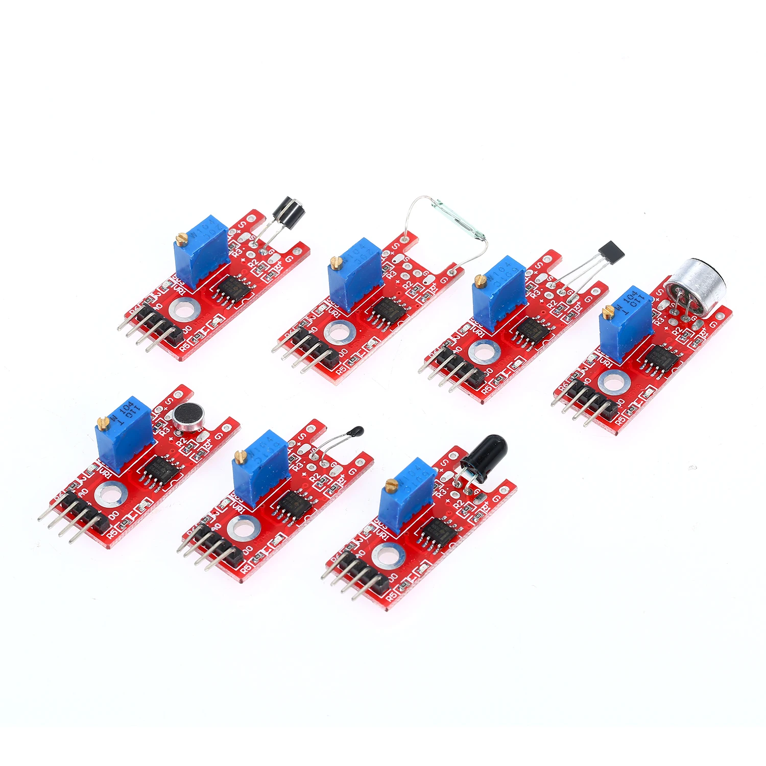 37 шт. набор датчиков совместим с Arduino стартер чехол для хранения в 1 модуль датчика