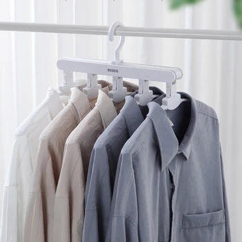 

Magic Clothes Hanger Coat Drying Rack Multi-function Plastic Storage Hanger Space Saving Closet Non-slip Hooks Pants Organizer