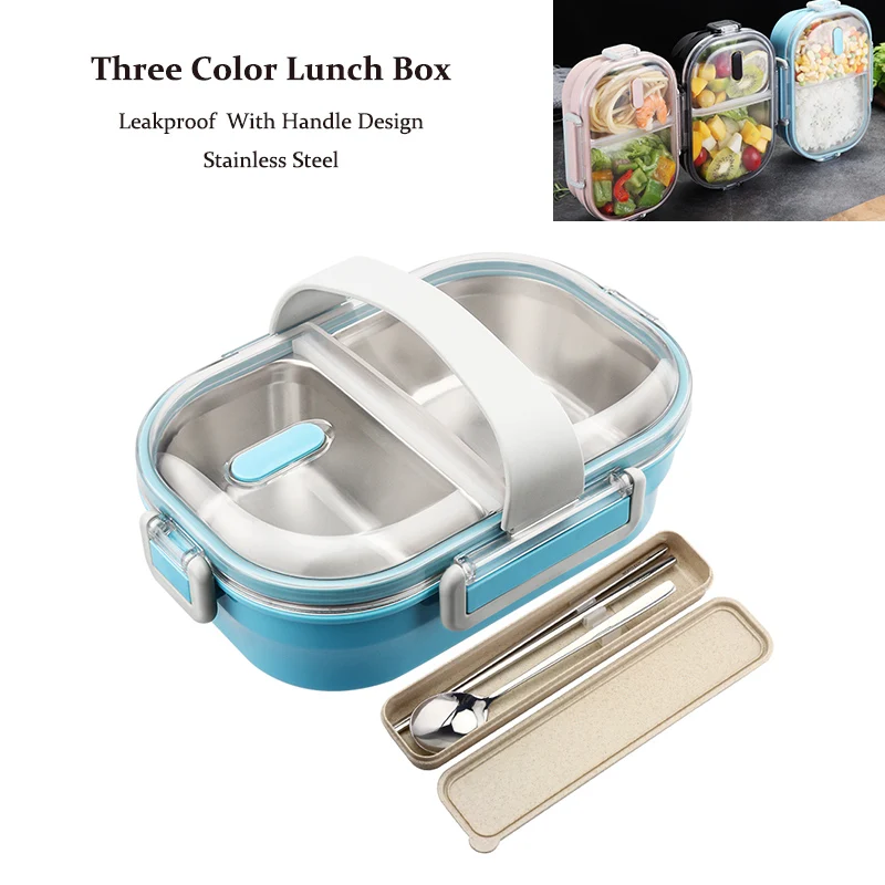 1 Шт. Портативный Lunch Box Для Детей Школа 304 Из Нержавеющей Стали Bento Кухня