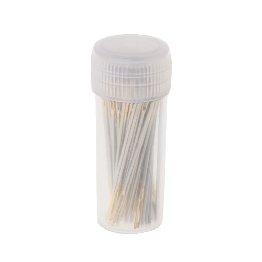 

New 100 PCS Tail Embroidery Fabric Cross Stitch Needles Craft Tools Size 26 For 14CT