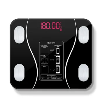 

Lcd Display Body Index Bluetooth Electronic Smart Weighing Scales 180Kg Bathroom Home Body Human Weight Scales Floor