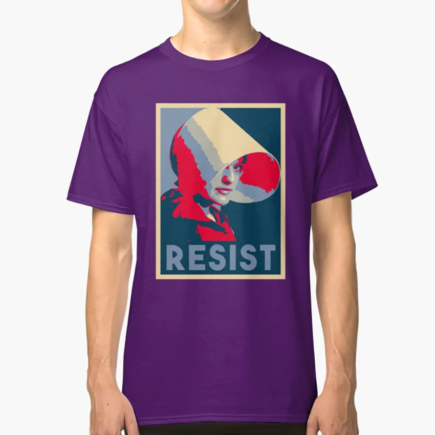June resistant футболка горничные сказка горничной ручной работы сказка Республика gilead символ Блаженный - Цвет: Фиолетовый