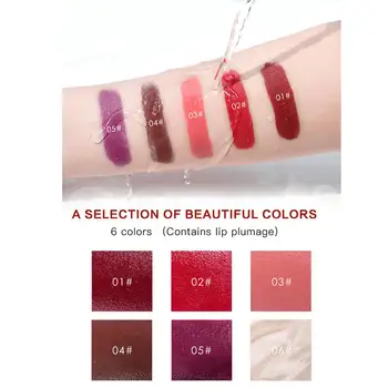 

5pcs Matte Liquid Lipstick Waterproof Red Velvet Lip Makeup Tattoo Long Lasting Lip Gloss Tint Matte Lipgloss Tube Cosmetics