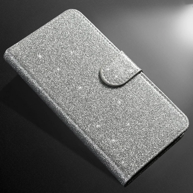 silver Кожаный флип-чехол для Redmi 6A 7A 8A 4A 6 Pro Note 7 Pro Note 5A Prime Xiaomi A3 CC9 CC9E кошелек чехол для телефона Funda - Цвет: silver