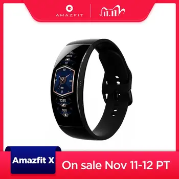 

Amazfit X Smartwatch Global Version Curved Screen Titanium Body Sleep Monitoring 5ATM Water Resistant Multi Sports Modes