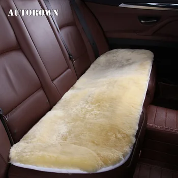 

AUTOROWN 1 pcs Car Seat Covers Artificial Plush Auto Accessories Car Seat Cushion Cover Auto Protector Decor