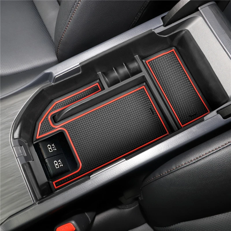 

For Toyota Camry XLE XSE 2018 2019 2021 2022 2023 and Camry LE SE 2020 Center Console Organizer Armrest Box with USB Ports