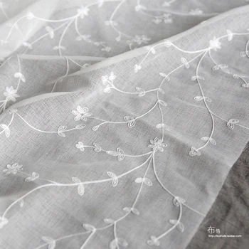 

Tulle Lace Fabric Dress Little Star Soft Curtain Dot Mesh Wedding Decoration Fabric Handmade Tissus Au Metre Apparel Sewing DE50