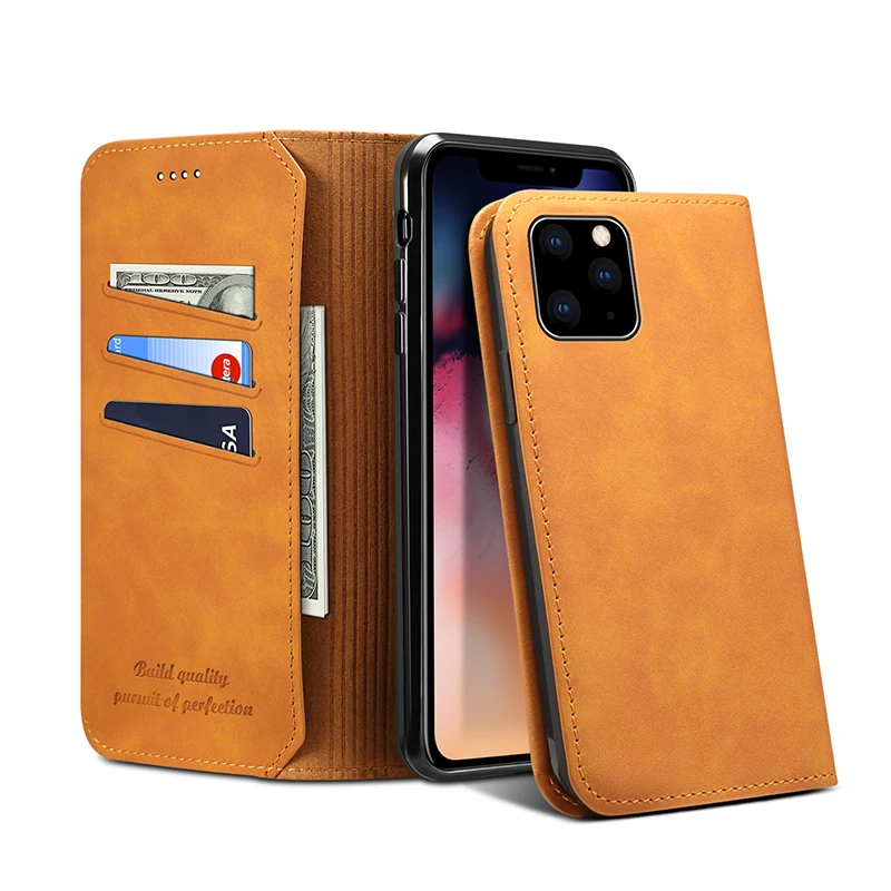 Чехол-кошелек в стиле ретро для iPhone 11 Pro Max X 10 XR XS Матовый кожаный чехол-книжка 7 8 Plus