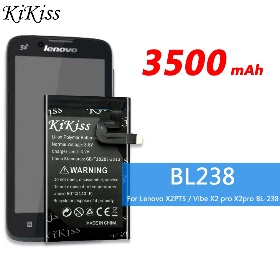 3500 мАч BL238 для lenovo Vibe X2pro X2 pro X2PT5 BL-238 BL 238 смартфон, аккумулятор большой емкости