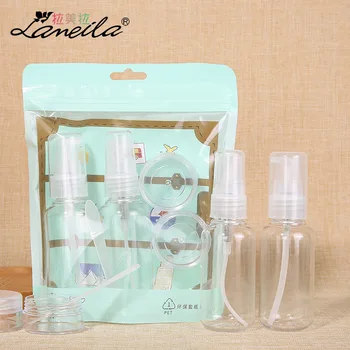

Travel Bottles Set 5PCs Transparent Plastic Bottle Cosmetics Refillable Storage Bottles