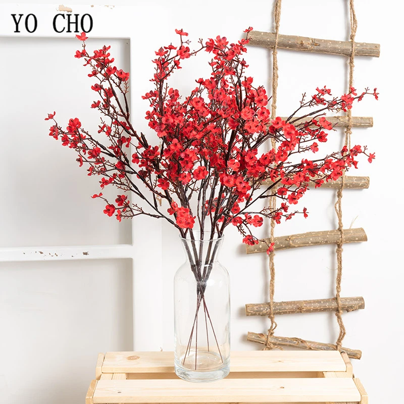 Fiori Artificiali 50 Cm Cherry Blossom Fiori Di Simulazione Decorazione Di Cerimonia Nuziale Fiori Di Seta Casa Decorazione Floreale Fiori Artificiali