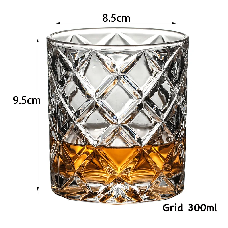 Elegant Crystal Whiskey Glasses for Cocktails and Spirits