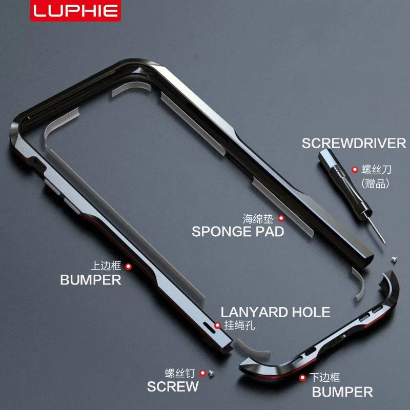 Для Apple iPhone 11 Pro Max X XS Max XR 8 7 Plus роскошный Броня Алюминиевый металлический бампер чехол рамка Защитная крышка Coques Funda