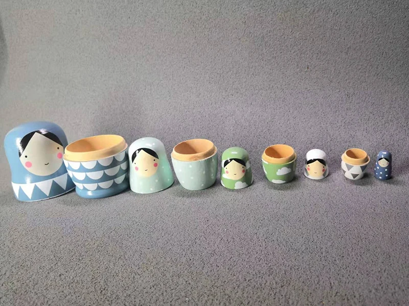 5 шт. в наборе, русские Матрешки, деревянные Matryoshka куклы, ручная роспись, складные куклы, коллекционная игрушка, 5 дюймов высотой 5,5*12,5 см