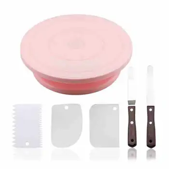 

Baking rotating cake decorating table DIY cake turntable mold cake tray rotating round cake decoration tool