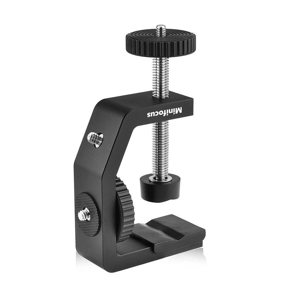 Abrazadera de Cabezal de bola con 1/4" Tornillo Conjunto De Cámara C-Clamp Clip 360 grados giratoria