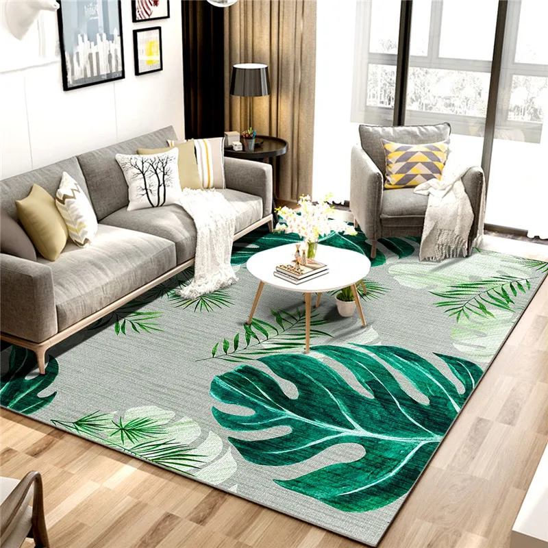 

Pastoral wind custom stitched carpet bedroom bed back bedside blanket North European entrance door non-skid cushion living room