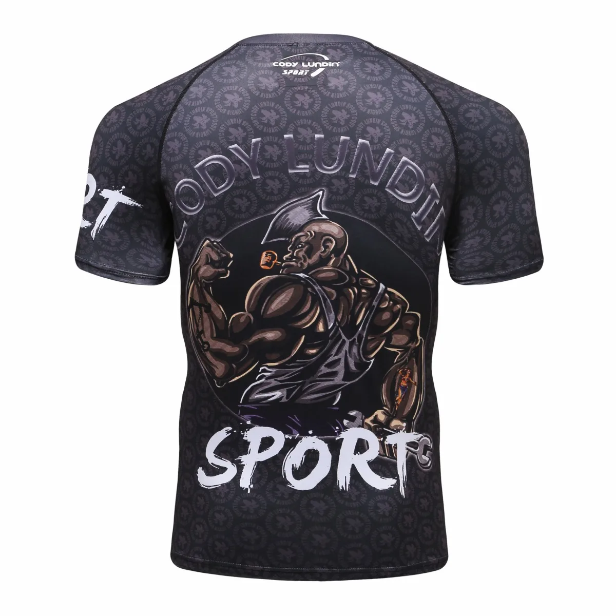 Мужская Супер-герой компрессионная печать Дизайн Шаблон спортивный фитнес эластичная плотная футболка быстросохнущая Беговая облегающая футболка