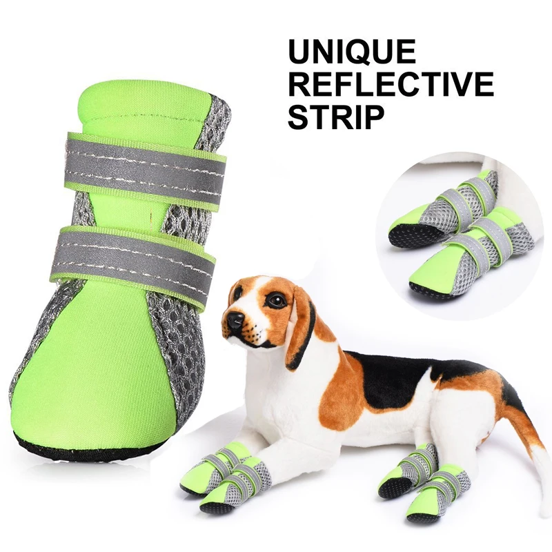 S to XL Summer Velcro Strap Shoes of Doggers Reflective and Breathable Mesh Pet For Small / Larger Dogs | Дом и сад