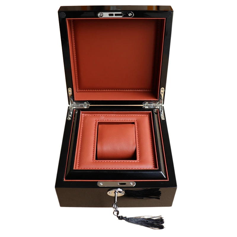 Top/superior quality/grade Minimal Classic Black Wood Watch Storage Display Boxes Case Gift Box Wooden Jewelry | Наручные часы