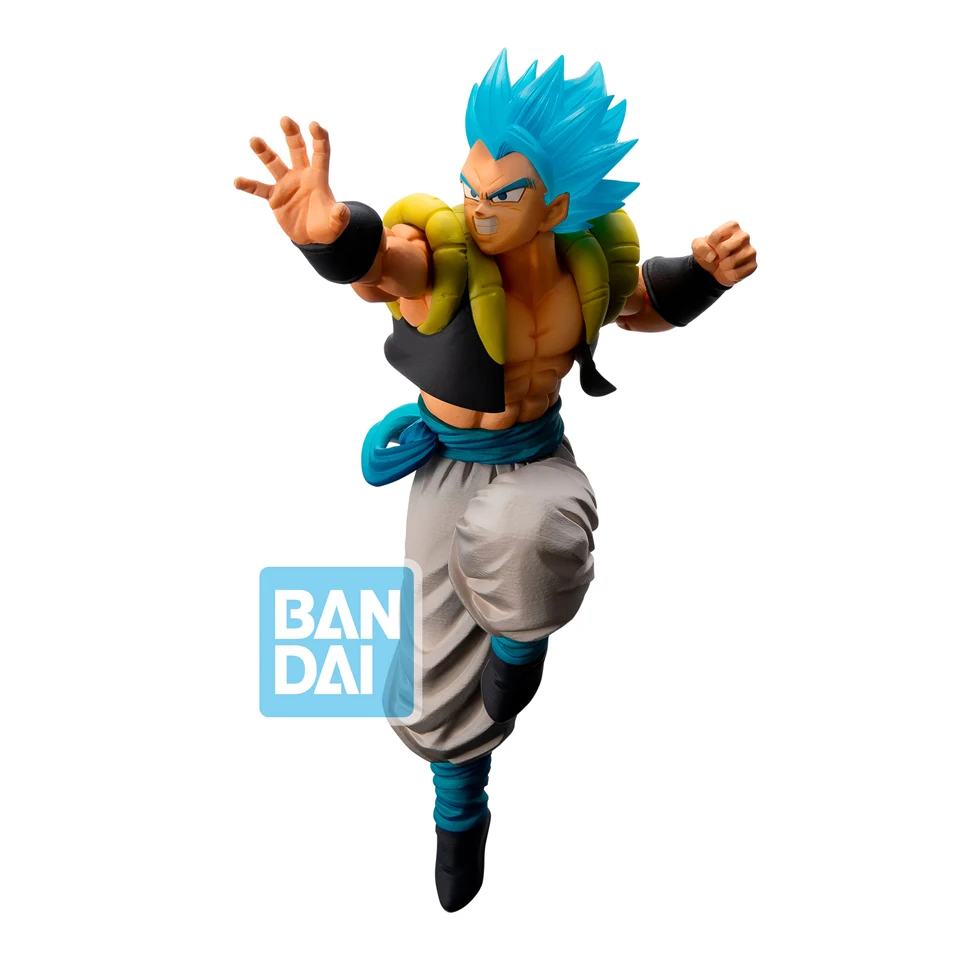 Tronzo Banpresto Dragon Ball Супер Saiyan Grand War Broly Gogeta Goku Вегета Гохан ПВХ фигурка модель игрушки подарки - Цвет: Gogeta Blue