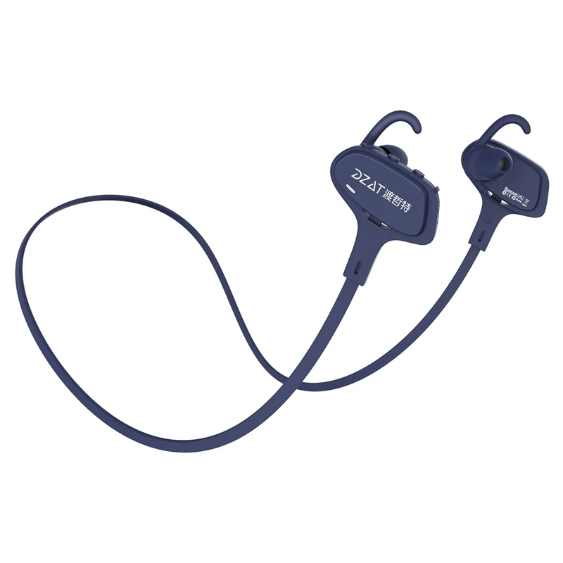 Blue Dzat Df-05, беспроводная bluetooth-гарнитура, спортивные наушники для бега, Длинные наушники в режиме ожидания, наушники-вкладыши для телефона - Цвет: Blue