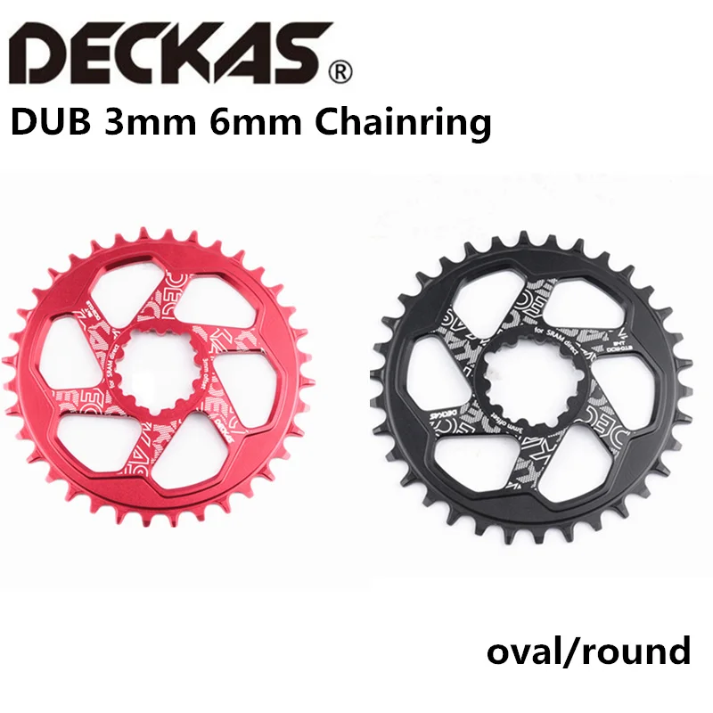 DECKAS DUB Crankset Bicycle Bike Crown Aluminum Alloy 3mm 6mm Offset Round Oval Chainring For Sram SX NX GX X01 XX1 MTB Crankset