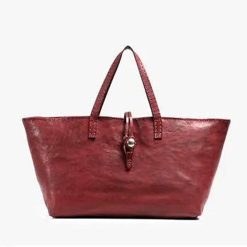 

AETOO 2020 retro handmade tide leather niche all-match crossbody small round bag leather pouch