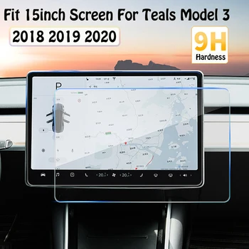 

Car Model 15" 9H Tempered Glass Center Control Touchscreen Protect Film Car Navigation For 2018 2019 2020 Tesla Model 3