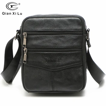 

Fashion Cowhide Leather Men's Messenger Bag High Qualtiy Male Genuine Leather Handbags for Travel Crossbody Bags Bolsas