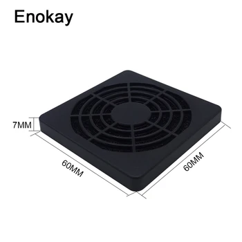 

Wholesale New Arrival Real Computer Case Controller Computer 2pcs Lot Pc Computer Black Plastic Dustproof 60mm Filter