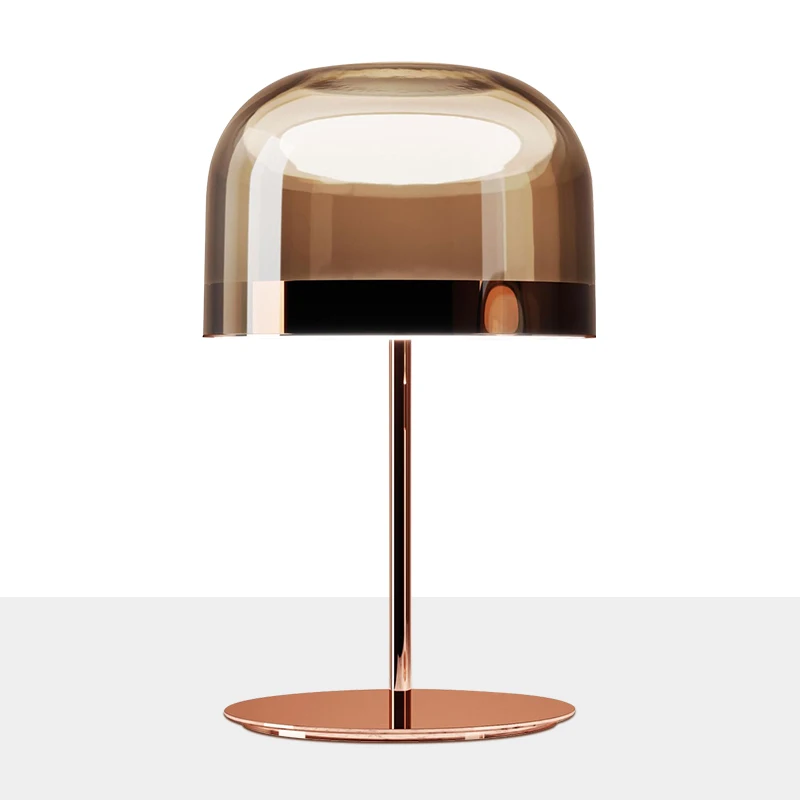 Large Rose Gold Настольная лампа в скандинавском стиле, для кабинета, библиотеки, пост, современная, роскошная, креативная, для магазина, настольная, для чтения, освещение, детская спальня, рядом с огнями - Цвет абажура: Large Rose Gold