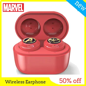 

TWS Wireless Earphone Marvel Certified Original Bluetooth Sports Earbuds Captain America Iron Man Anime Headset for Mobile Phone