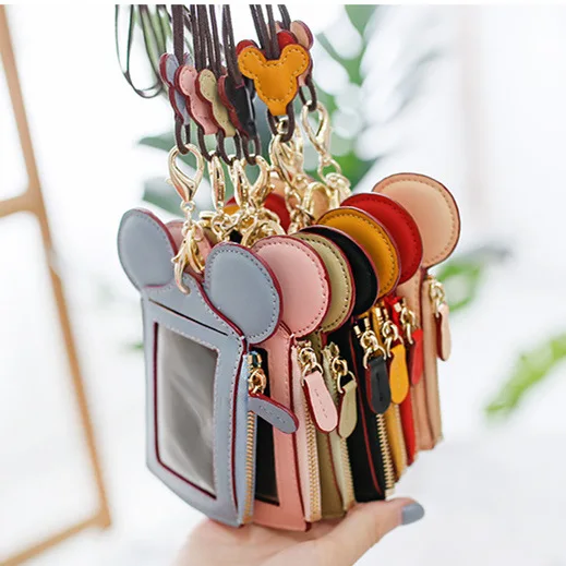 

Certificate Card Sleeve Wallet Multi Card Bit Bus Access Control Work Documents Chest Card Cover Neck Rope Purse