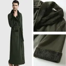 Мужская Ночная рубашка, утолщенная Пижама, фланелевый халат, теплый халат, халат, модный халат, халат