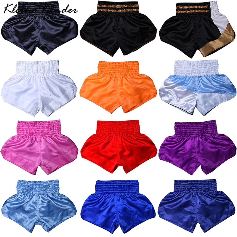 Muay Thai Shorts Mma Boxing Clothing Men's Women's Kids Workout Bodybuilding Gym Sports Training Shorts Fight Kickboxing Pants mma shorts