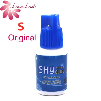 

Free Shipping,Original Korea Sky Adhesive Glue S Type blue cap for Eyelash Extensions MSDS Eyelash Adhesive S type,5ml lash glue